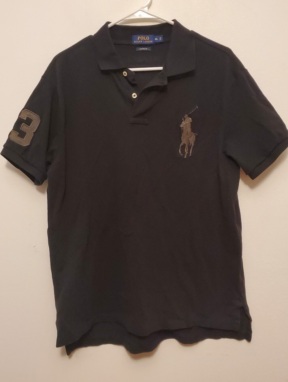 Polo Ralph Lauren black Big Pony Polo Shirt XL